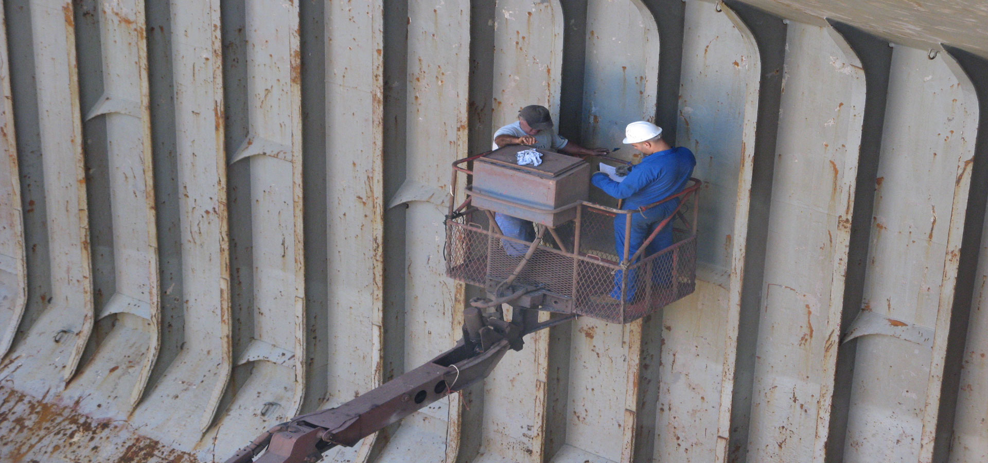 Industrial inspection workers